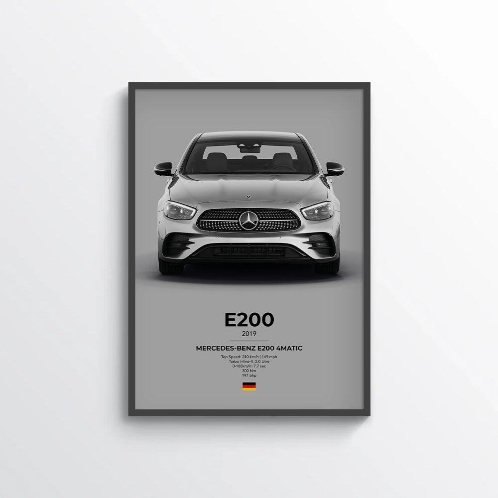 Mercedes E200 4Matic Poster - car - artistry