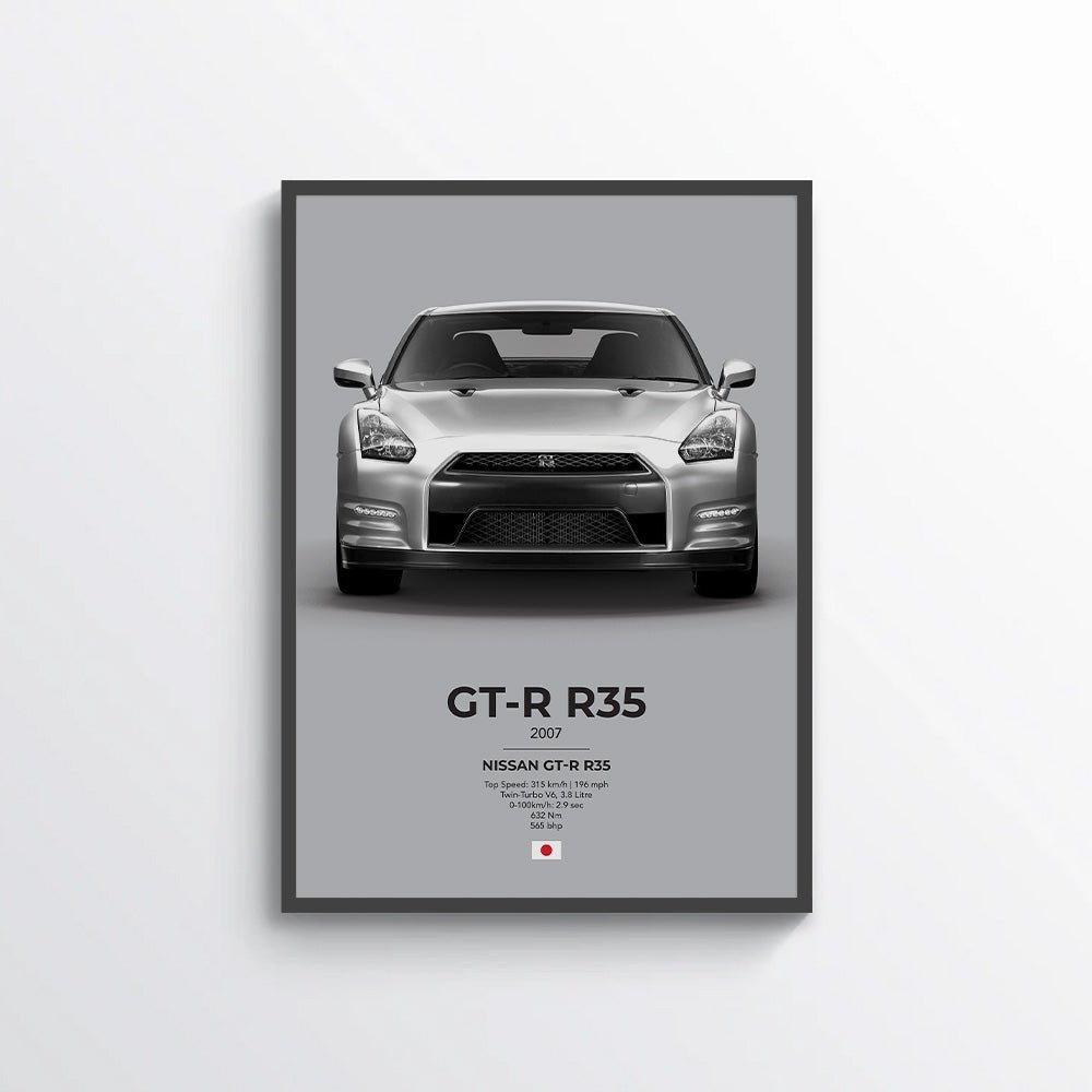 Nissan GT - R R35 Poster - car - artistry