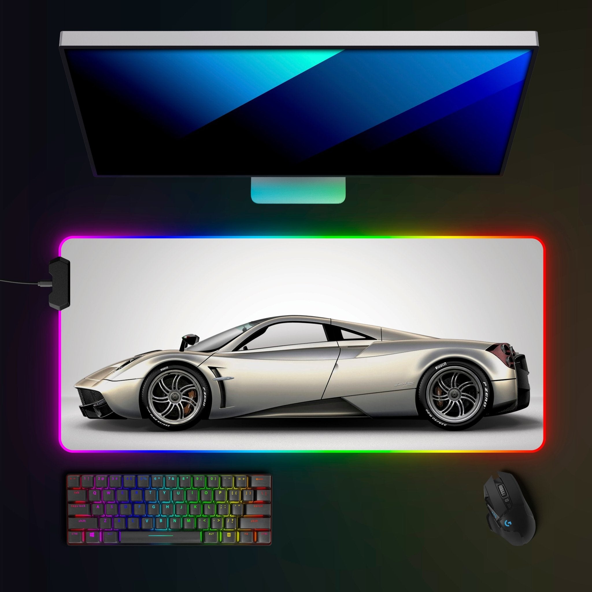 Pagani Huayra RGB Mousepad - car - artistry