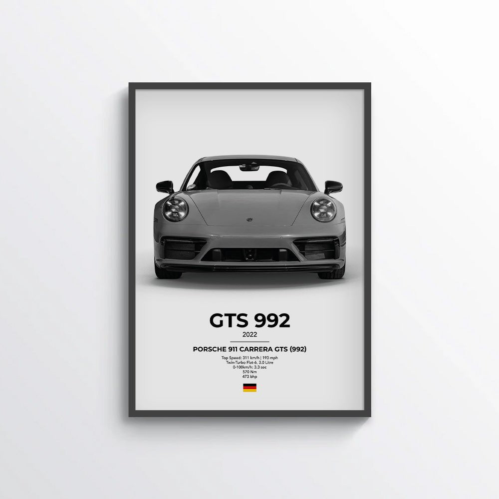 Porsche 911 Carrera GTS (992) Poster - car - artistry