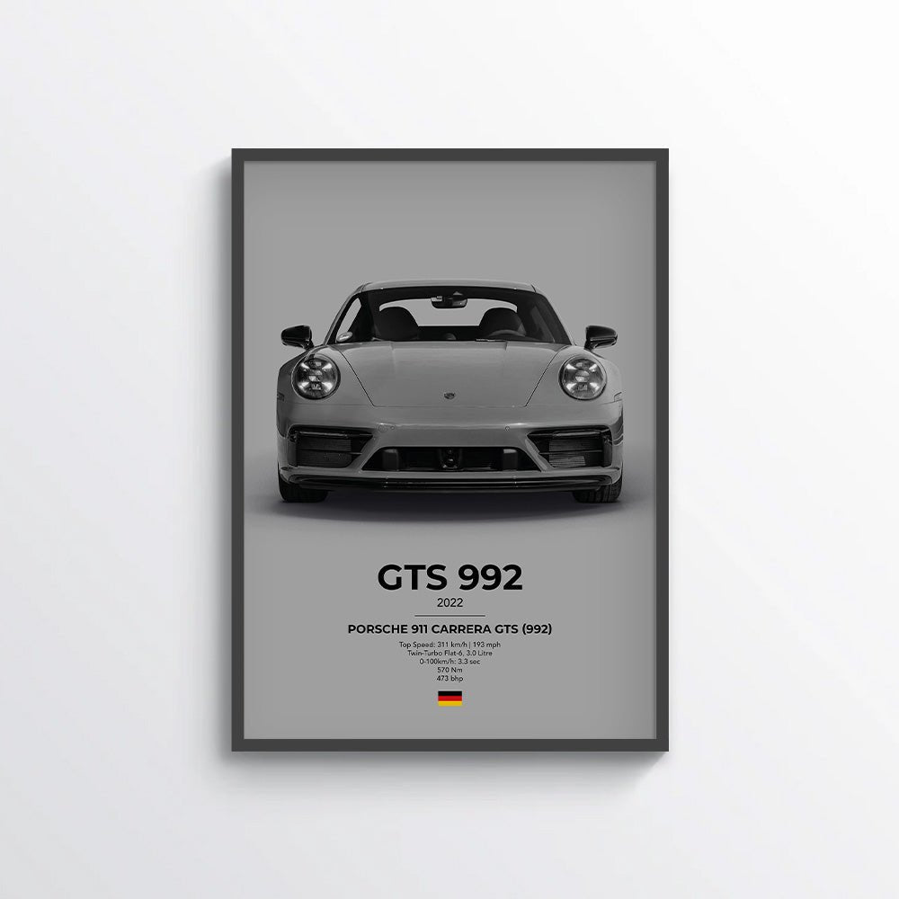 Porsche 911 Carrera GTS (992) Poster - car - artistry
