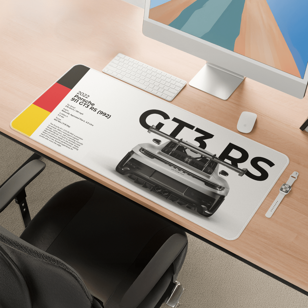 Porsche 911 GT3 RS (992) Mousepad - car - artistry