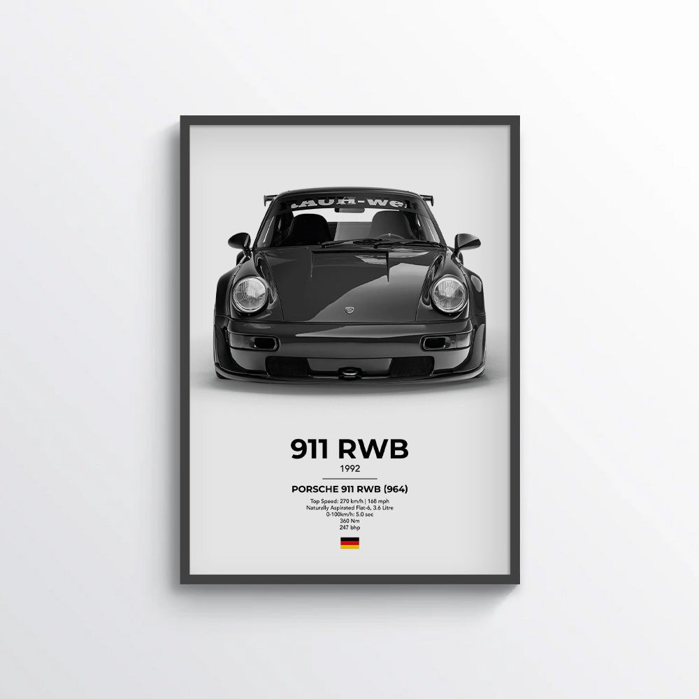 Porsche 911 RWB (946) Poster - car - artistry
