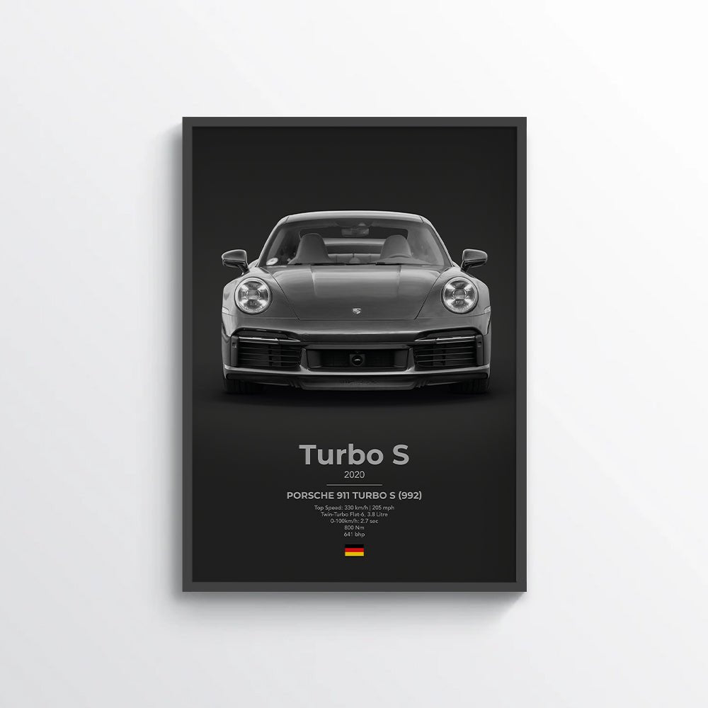 Porsche 911 Turbo S (992) Poster - car - artistry