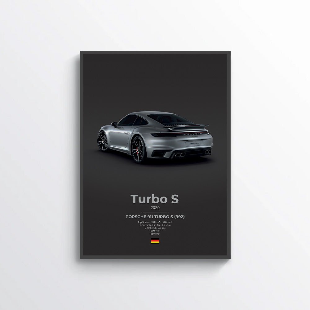 Porsche 911 Turbo S (992) Poster - car - artistry
