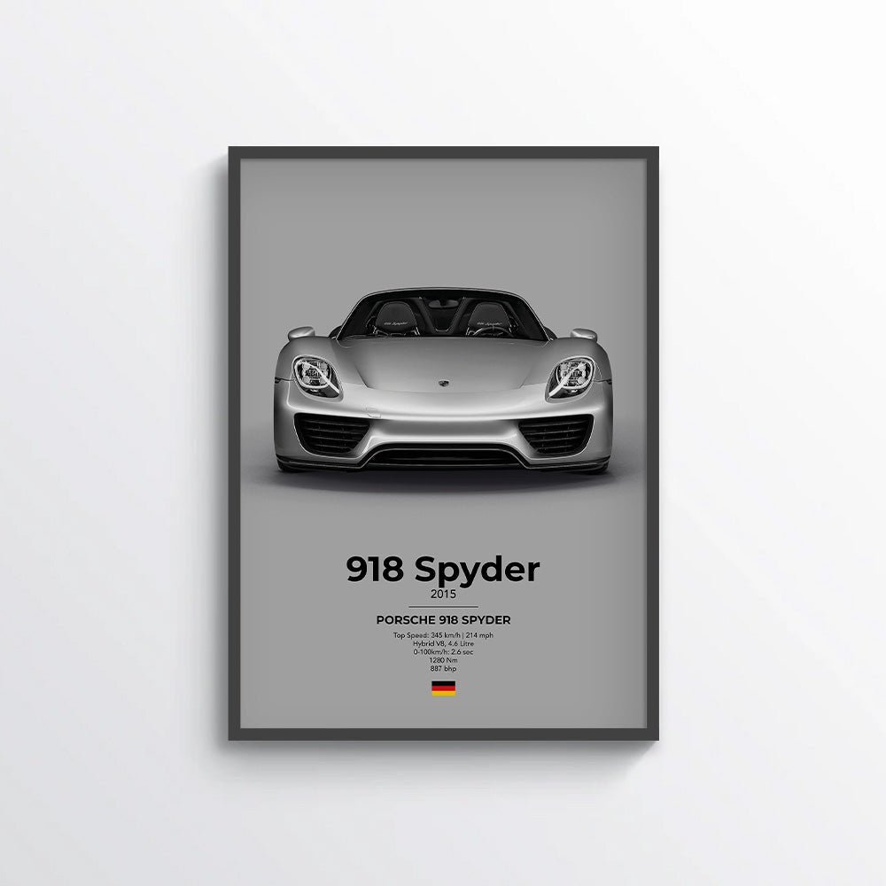 Porsche 918 Spyder Poster - car - artistry