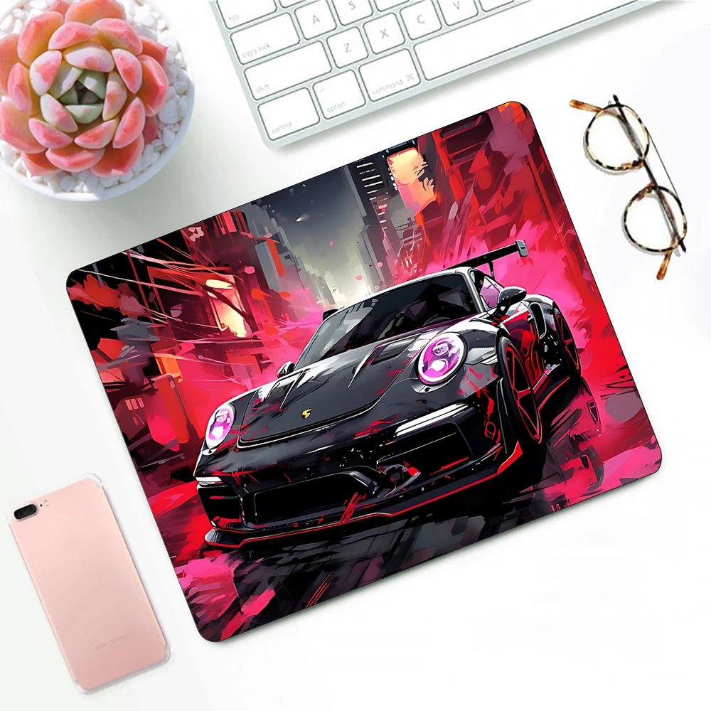 Racer's Edition Small Mousepads - car - artistry