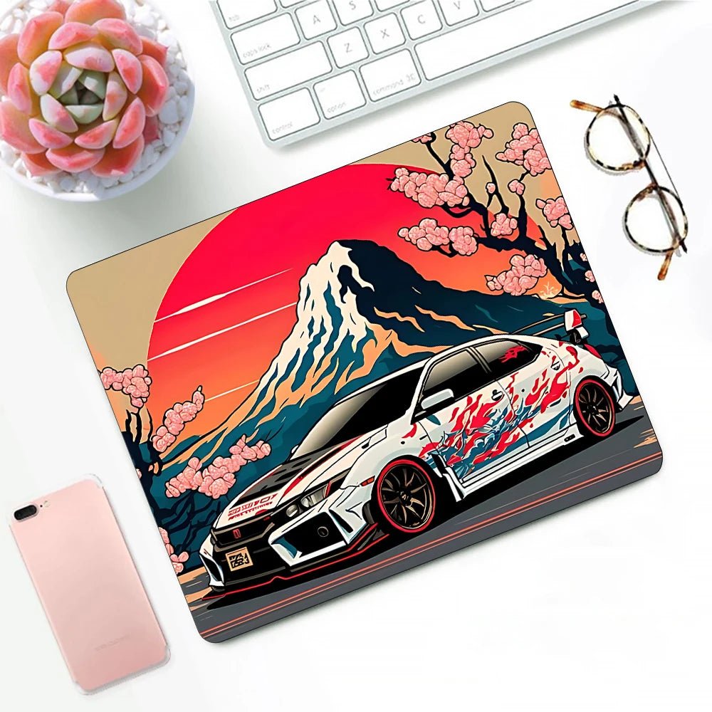 Racer's Edition Small Mousepads - car - artistry