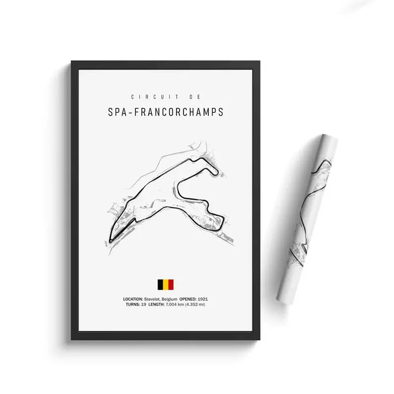 Racetracks Poster - car - artistry