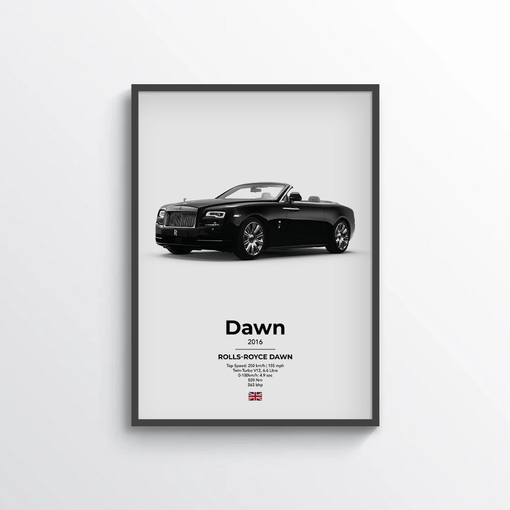 Rolls Royce Dawn Poster - car - artistry