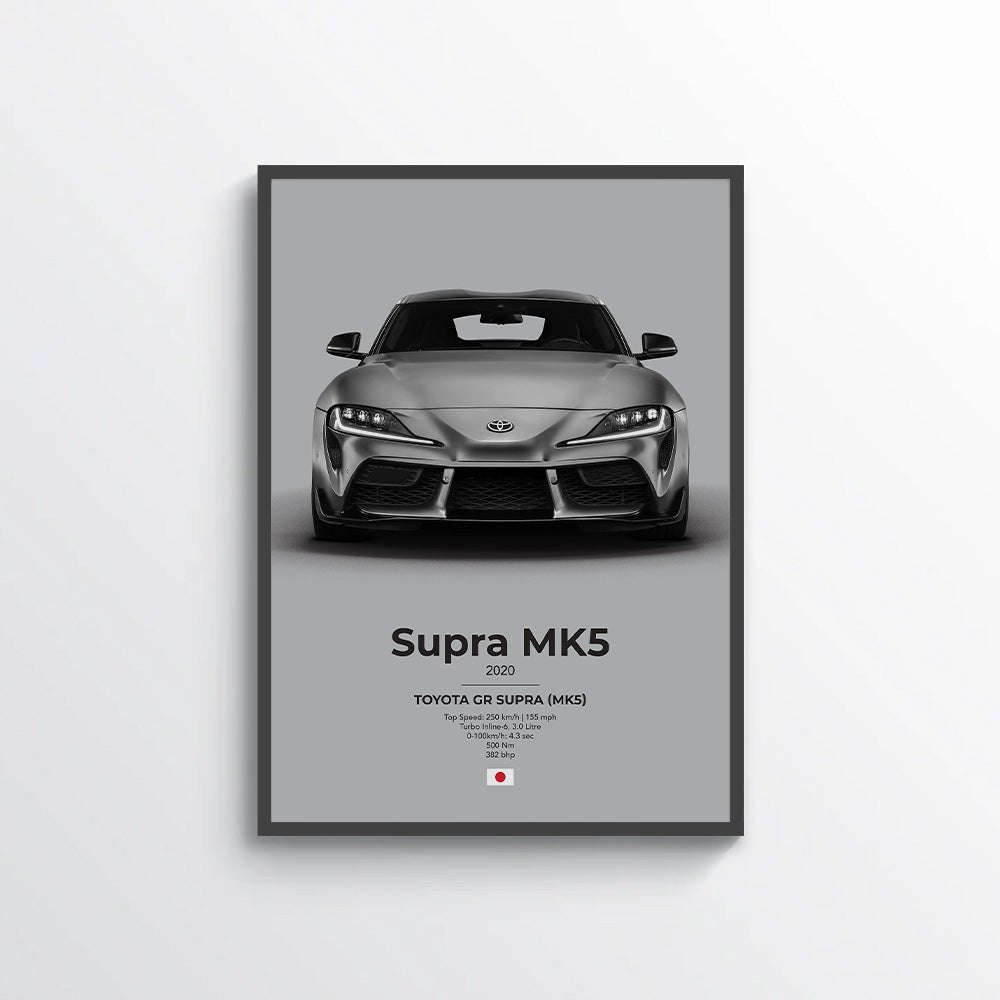 Toyota Supra Mk5 Poster - car - artistry