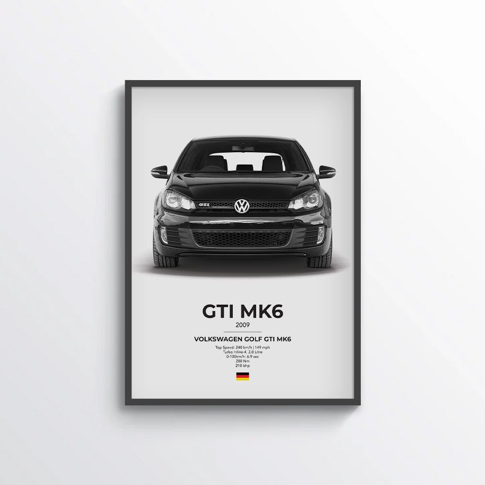 VW Golf GTI Mk6 Poster - car - artistry