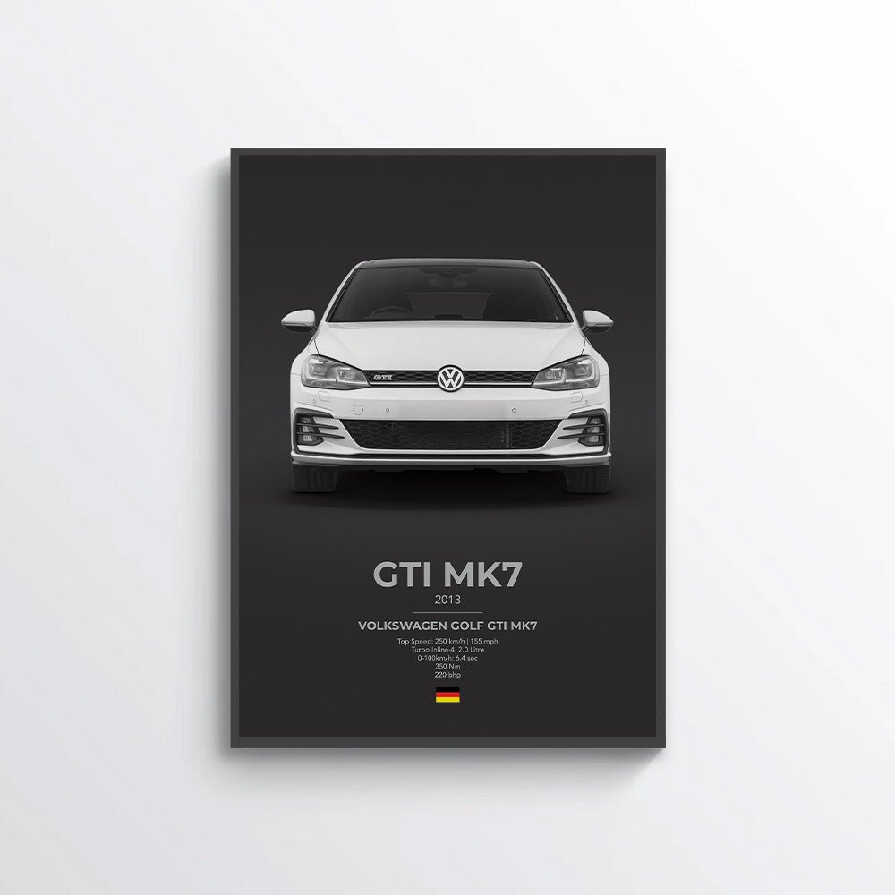 VW Golf GTI Mk7 Poster - car - artistry